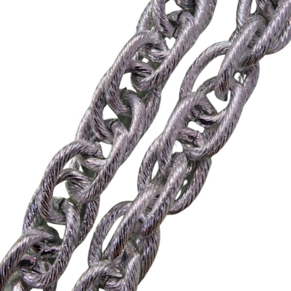 Chain - 18 x 14mm - Rope Oval - Silver - Price per cm