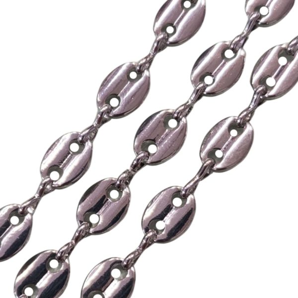 Chain - 6mm - Fancy - Antique Silver - Price per cm