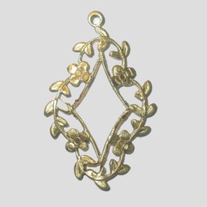 38mm - Filigree Leaf Diamond