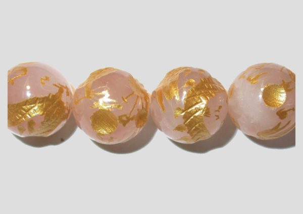 Rose Quartz - Carved Round - 12mm - 19cm Strand