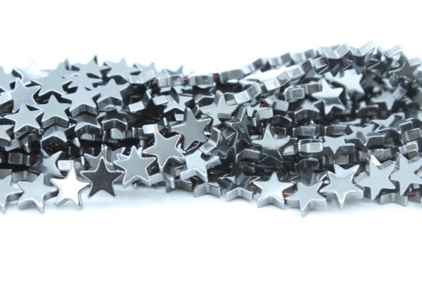 Hematite - Star - 8mm - 40cm Strand