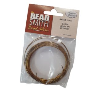 20 Gauge - 0.8mm - Brass Plated Wire