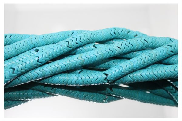 Snake Beads - 10mm - Light Blue - 40cm Strand