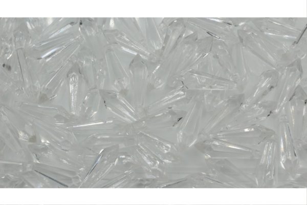 14 x 8mm - Faceted Drop - Clear