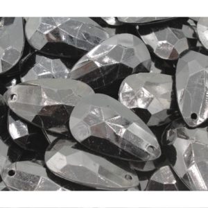 35 x 20mm - Pear Shape Drop - Black