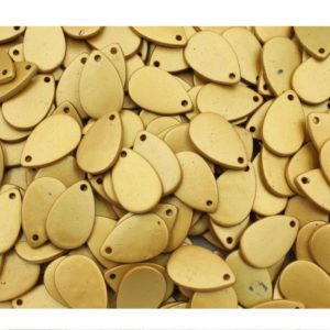 15 x 10mm - Flat Drop - Gold