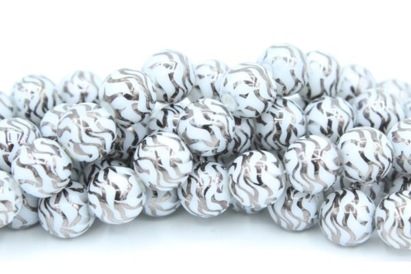 10mm Round / Tinsel Bead - 25cm - D