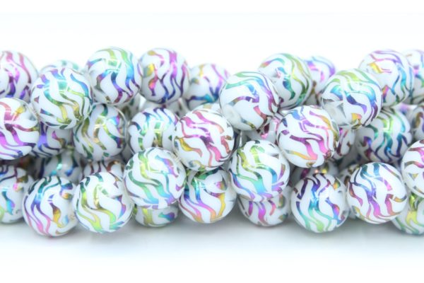 10mm Round / Tinsel Bead - 25cm - G