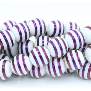 10mm Round / Tinsel Bead - 25cm - K