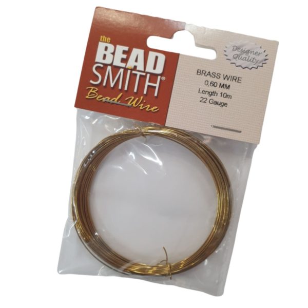 22 Gauge - 0.6mm - Brass Plated Wire