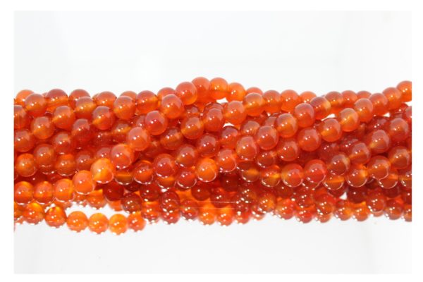 Red Agate - 8mm Round - 39cm Strand