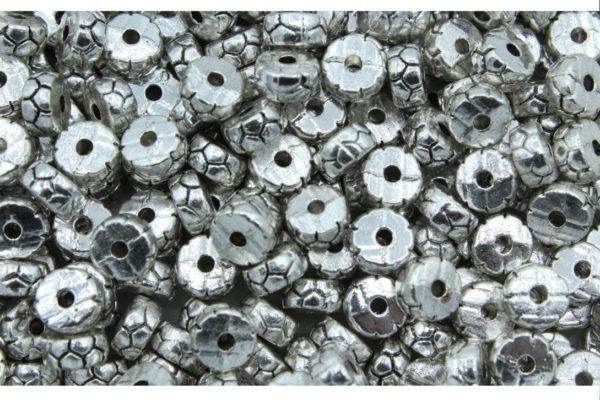 Spacer Bead - 6 x 4mm - Antique Silver