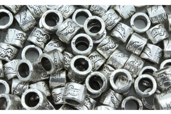 Elephant Bead - 13 x 9mm - Antique Silver