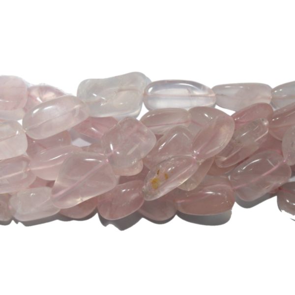 Rose Quartz - Tumble Stone - 25mm - 40cm Strand