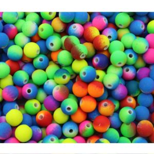 8mm - Round - Neon Mix Colour