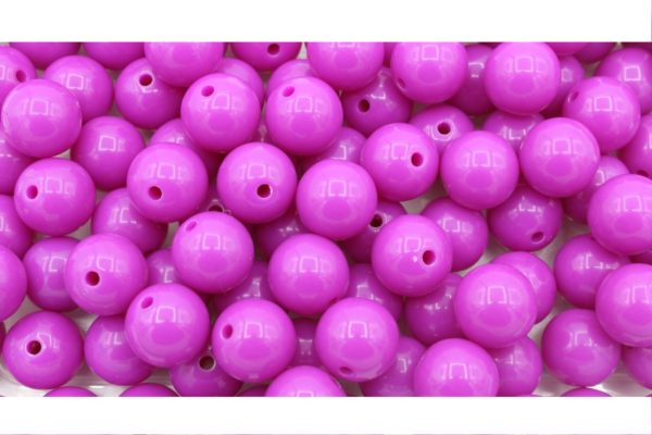 14mm Round - Purple