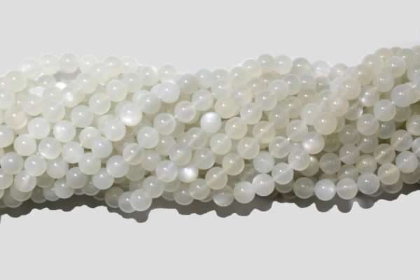 Natural Moonstone - 7mm Round - 39cm Strand