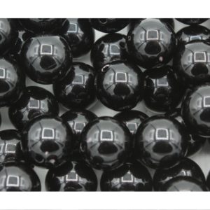 12mm - Round - Black