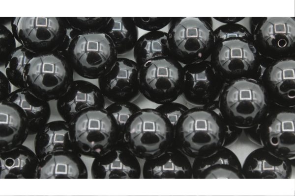 12mm - Round - Black