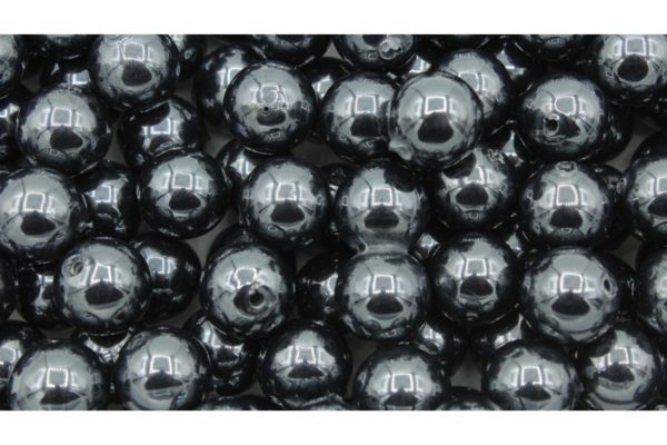 14mm - Round - Hematite