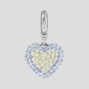 Pave Heart - 14mm - Moonlight