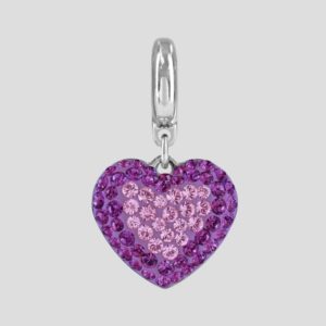 Pave Heart - 14mm - Amethyst