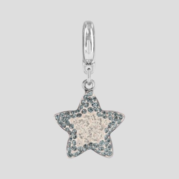 Pave Star - 14mm - Silver Shade