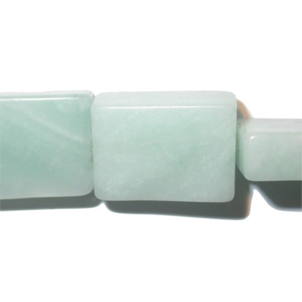 Amazonite - 18 x 13mm Rectangle - 20cm Strand