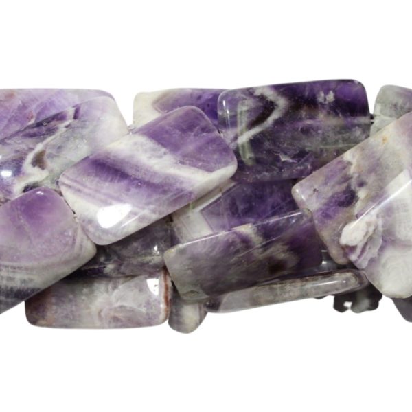 Cape Amethyst - Rectangle - 50mm - 40cm Strand