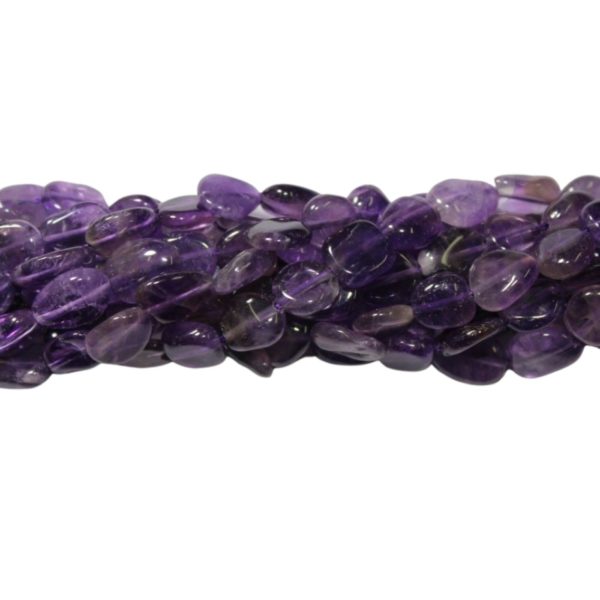 Amethyst - 8-10mm Tumblestone - 39cm Strand