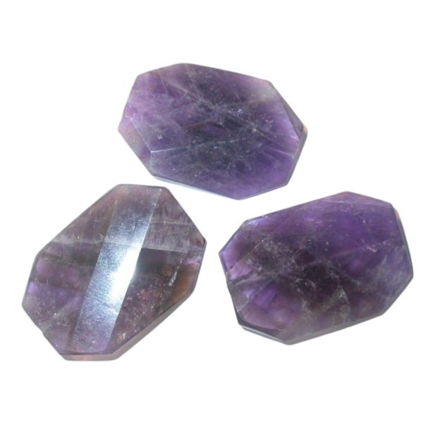 Amethyst Sharp Cut Slab - 38 x 25mm