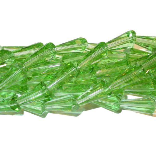 Artemis Bead - 18 x 10mm - Peridot - 42cm Strand