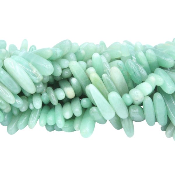 Aventurine - 10-20mm Smooth Icicle - 38cm Strand