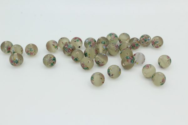 10mm Czech Frost - Beige