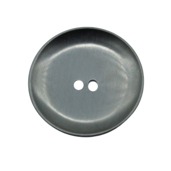 Round Button / Small Holes - 29mm - Antique Silver