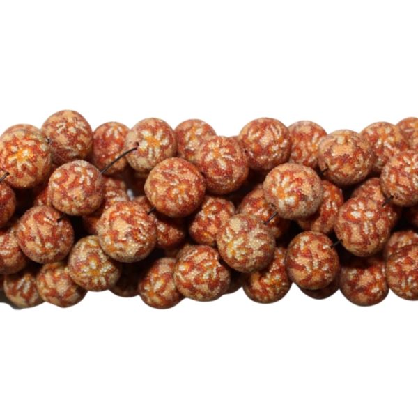 Caviar Bead - 12mm - Orange - 33cm Strand