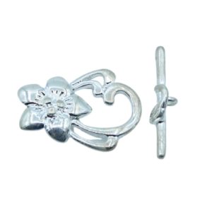 FOB - 30mm Floral - Silver