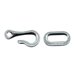 Hook / Eye - 16 x 6mm - Nickel