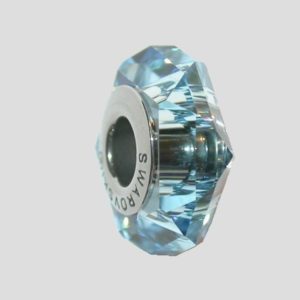 BeCharmed Fortune Bead - 14 x 6mm - Aqua