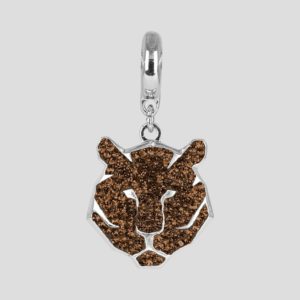 BeCharmed Charm - Tiger - 14mm - Smoked Topaz