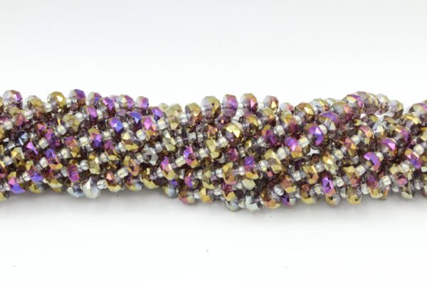 Faceted Spacer - 8mm - 66cm Strand - Heliotrope