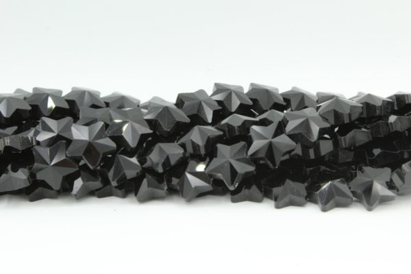 Star - 14mm - 28cm Strand - Black