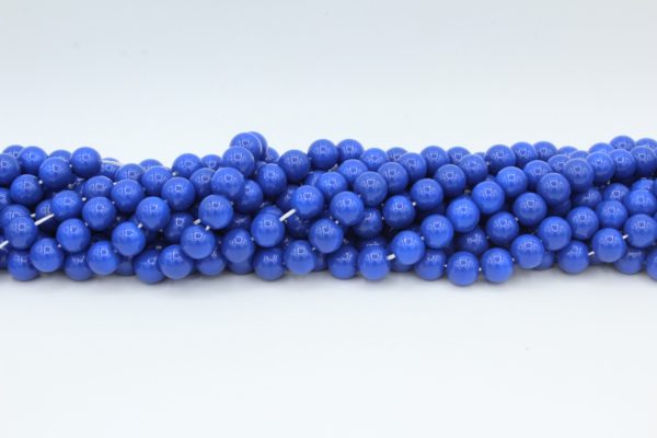 8mm Filler Bead - Dark Blue - 40cm Strand