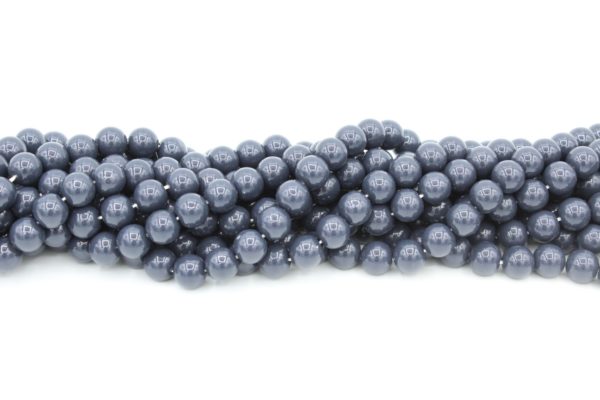 8mm Filler Bead - Denim Blue - 40cm Strand