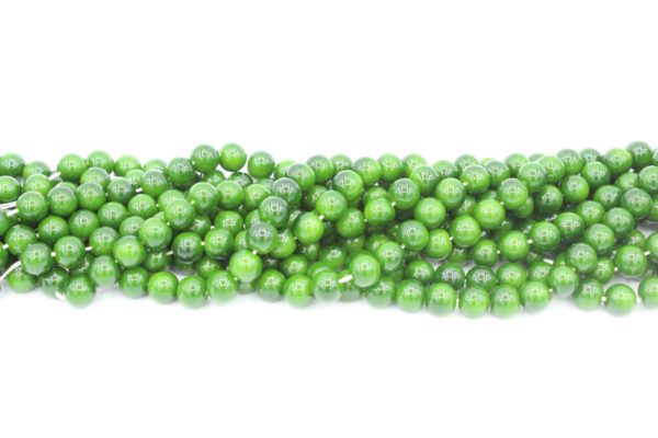 8mm Filler Bead - Green - 40cm Strand