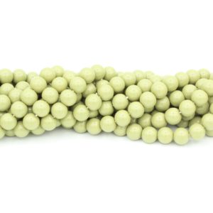 8mm Filler Bead - Light Jade - 40cm Strand