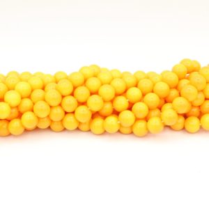 8mm Filler Bead - Light Orange - 40cm Strand