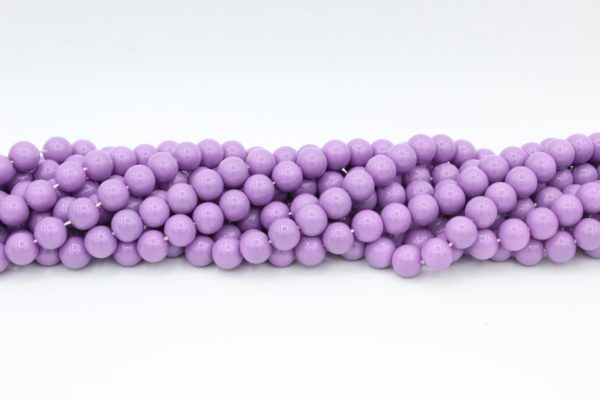 8mm Filler Bead - Light Purple - 40cm Strand