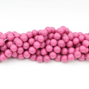 8mm Filler Bead - Plum - 40cm Strand