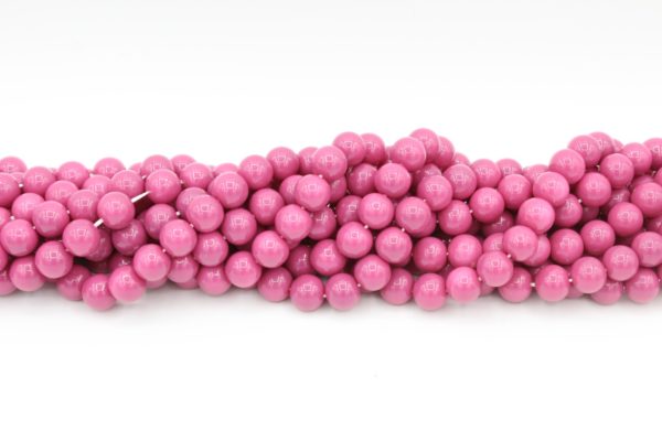 8mm Filler Bead - Plum - 40cm Strand